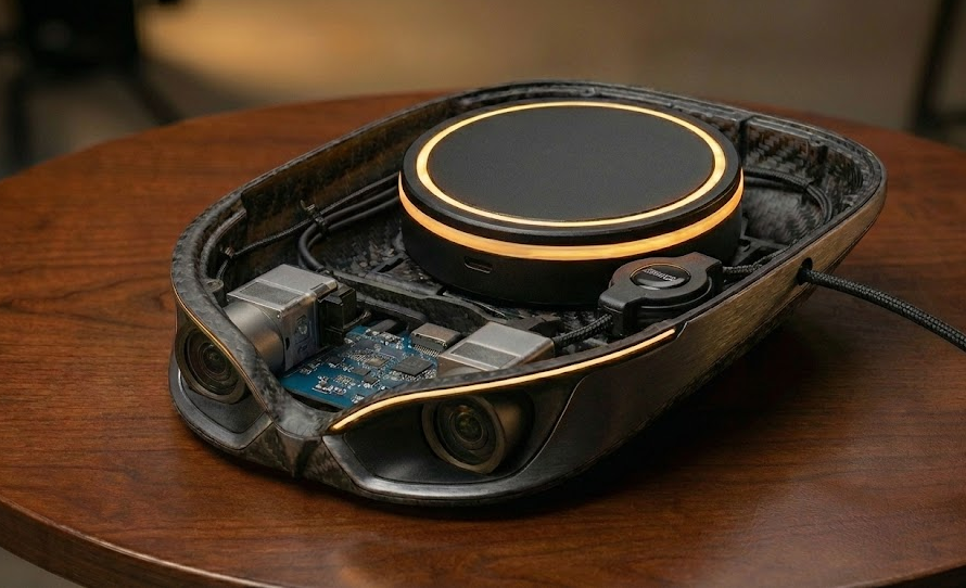 RoadOwl Puck nested in head